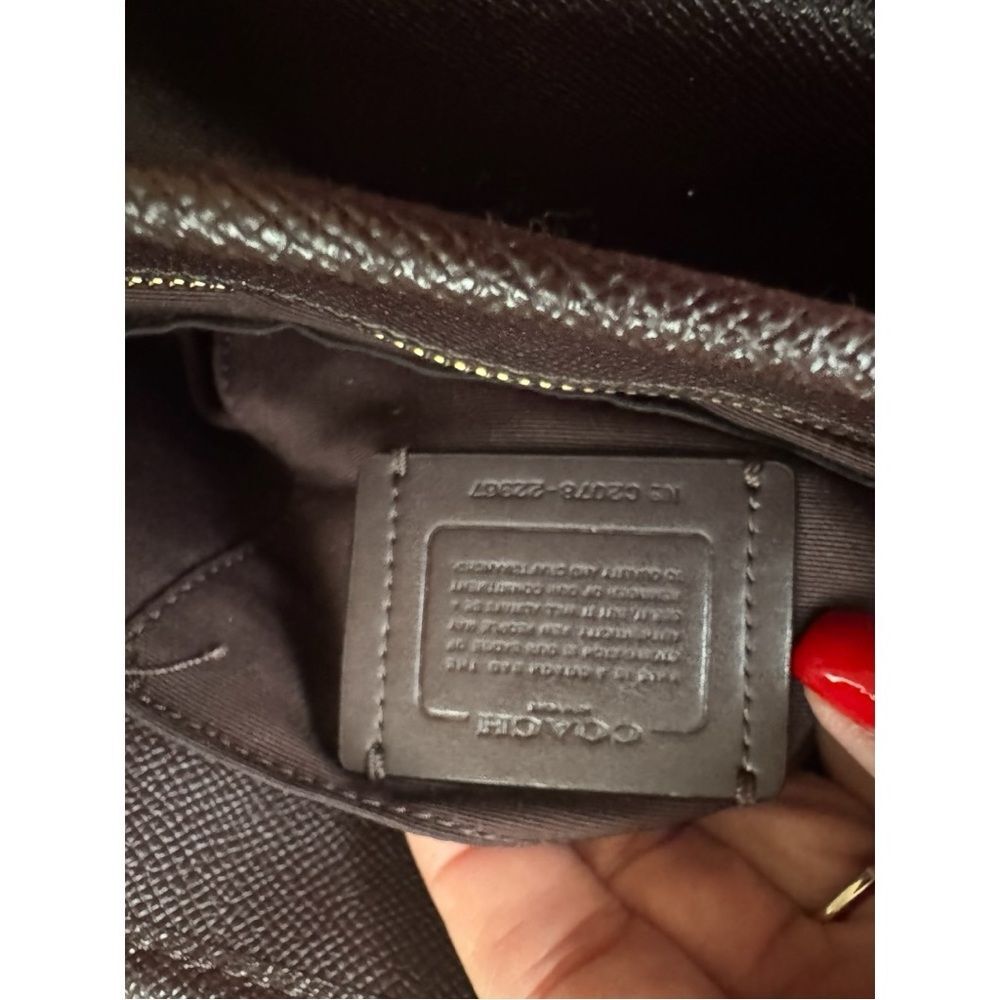 Coach Mini City Zip Tote in the Oxblood colorway - Picture 10 of 10